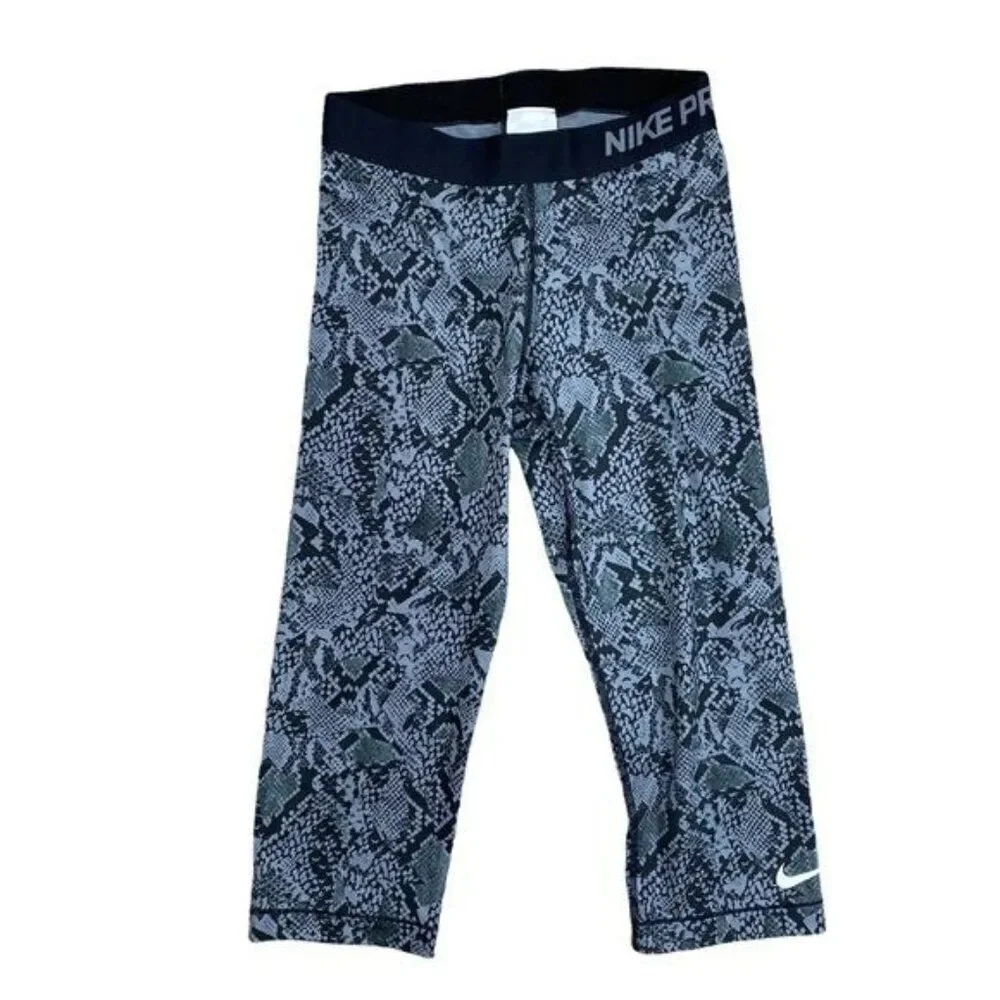 Nike Pro Leggings Snakeskin Graphic Size Medium